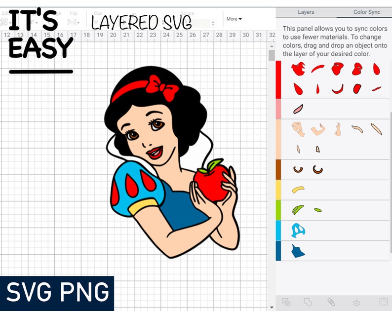 Download Layered svg Snow White svg Snow White png Snow White cut ...