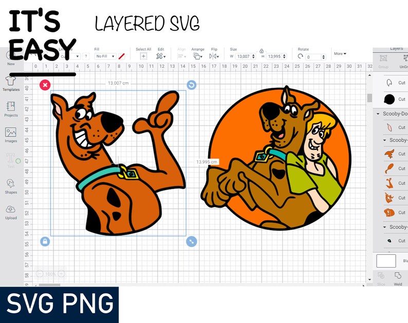 Download LAYERED SVG file for cricut Scooby Doo Svg Bundle Scooby ...