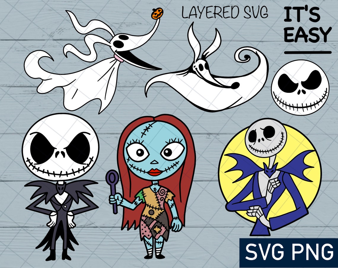 Download The Nightmare Before Christmas Bundle SVG file for Cricut | Etsy