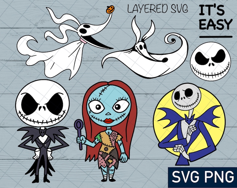 Download The Nightmare Before Christmas Bundle SVG file for Cricut ...