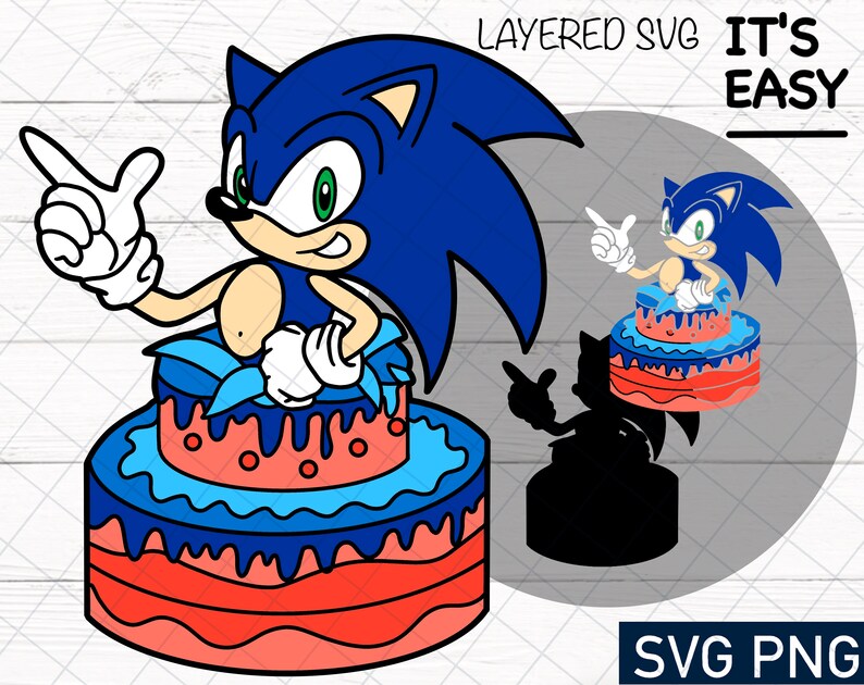 Download Layered svg files for cricut Sonic birthday party SVG and ...