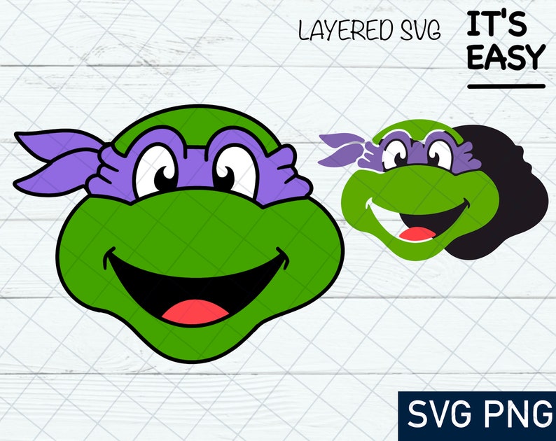 Ninja Turtles SVG Turtle Face Svg Turtles SVG Cutting File | Etsy