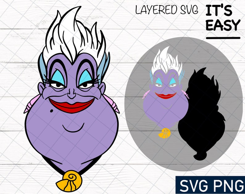 Download Layered svg files for cricut Ursula 3pcs Svg Little ...