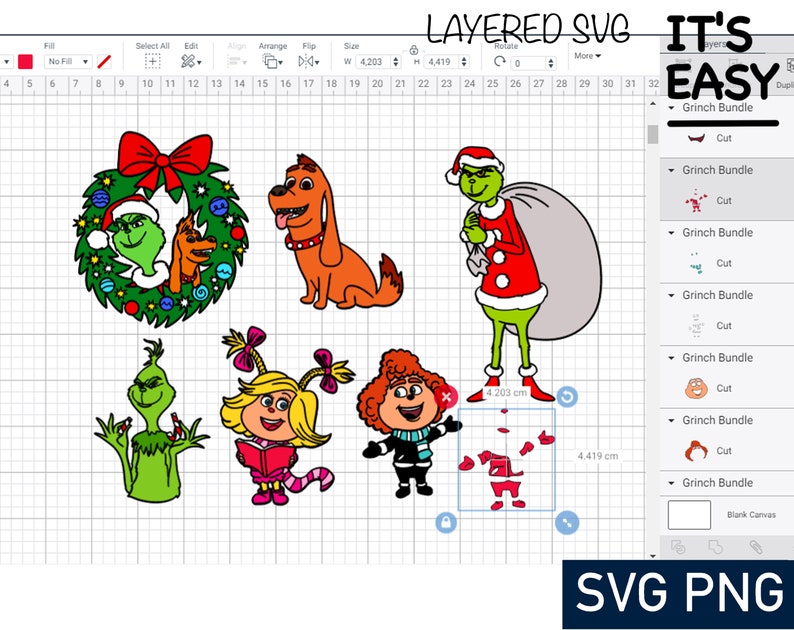 Download Layered svg Christmas Svg Grinch Bundle Face Grinch Svg | Etsy