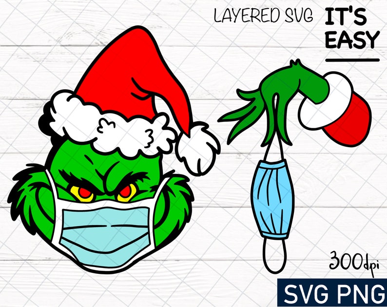 Download Grinch Layered Svg Free For Silhouette - Layered SVG Cut File