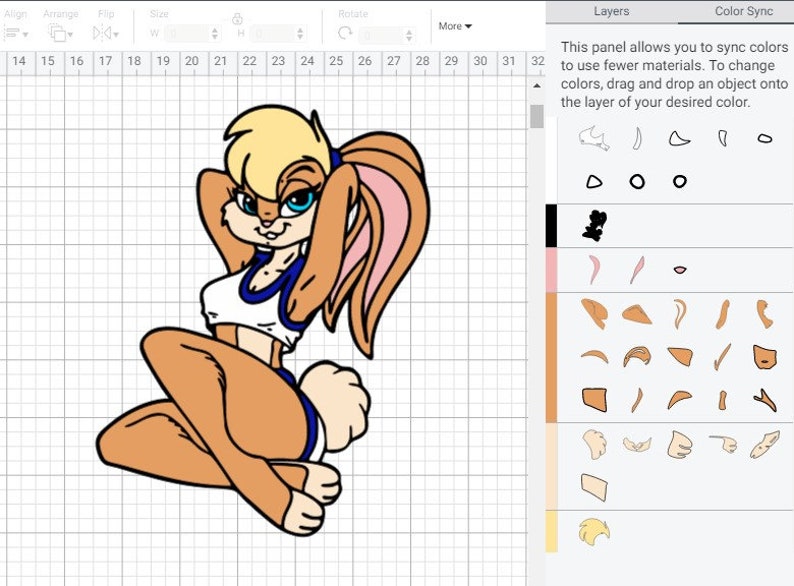 Download Lola Bunny SVG Cricut Cut File Clipart Silhouette Looney ...