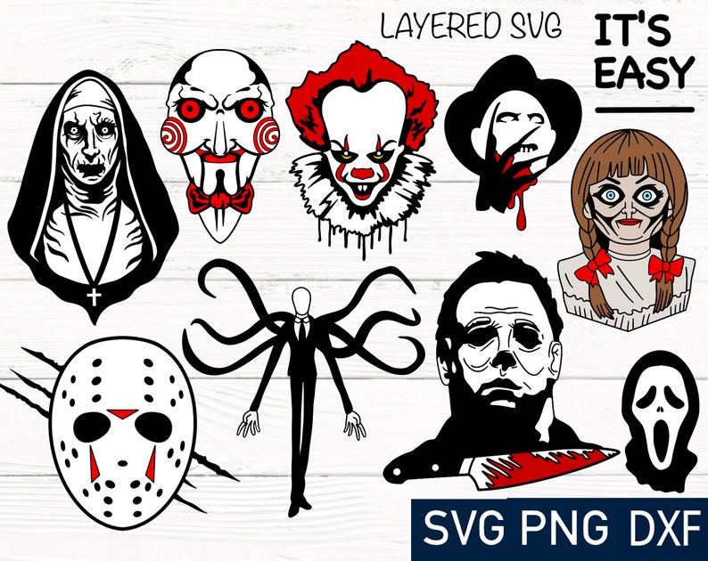 Download Horror SVG bundle Halloween shirt Cricut cut file horror | Etsy