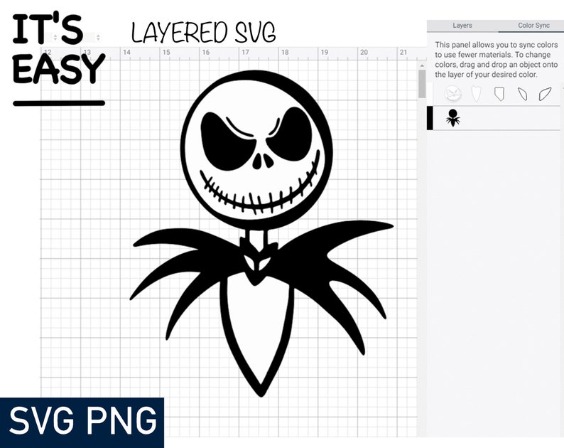 Download Jack Skellington SVG file for Cricut Silhouette Cut File ...