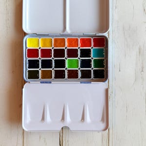 M グラハム 水彩画 24 クォーターパンセット
