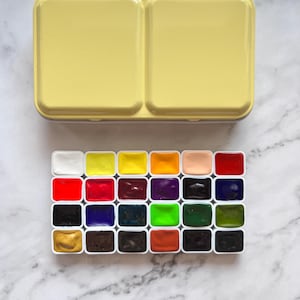 SCHMINCKE Akademie Watercolor 24 of Quarter Pans Set