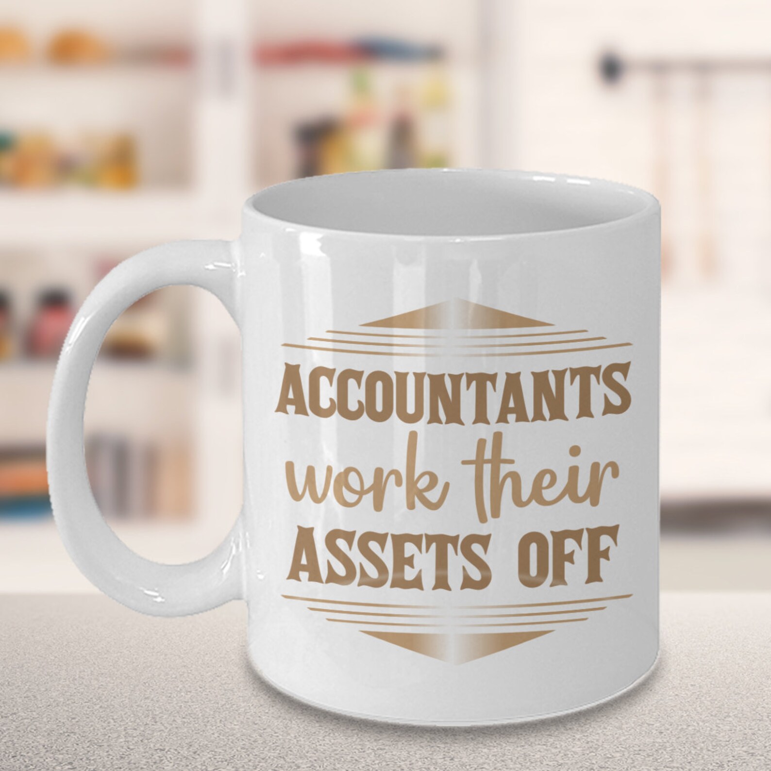 Funny Accountant Coffee Mug Accountants Work Their Assets Off Etsy