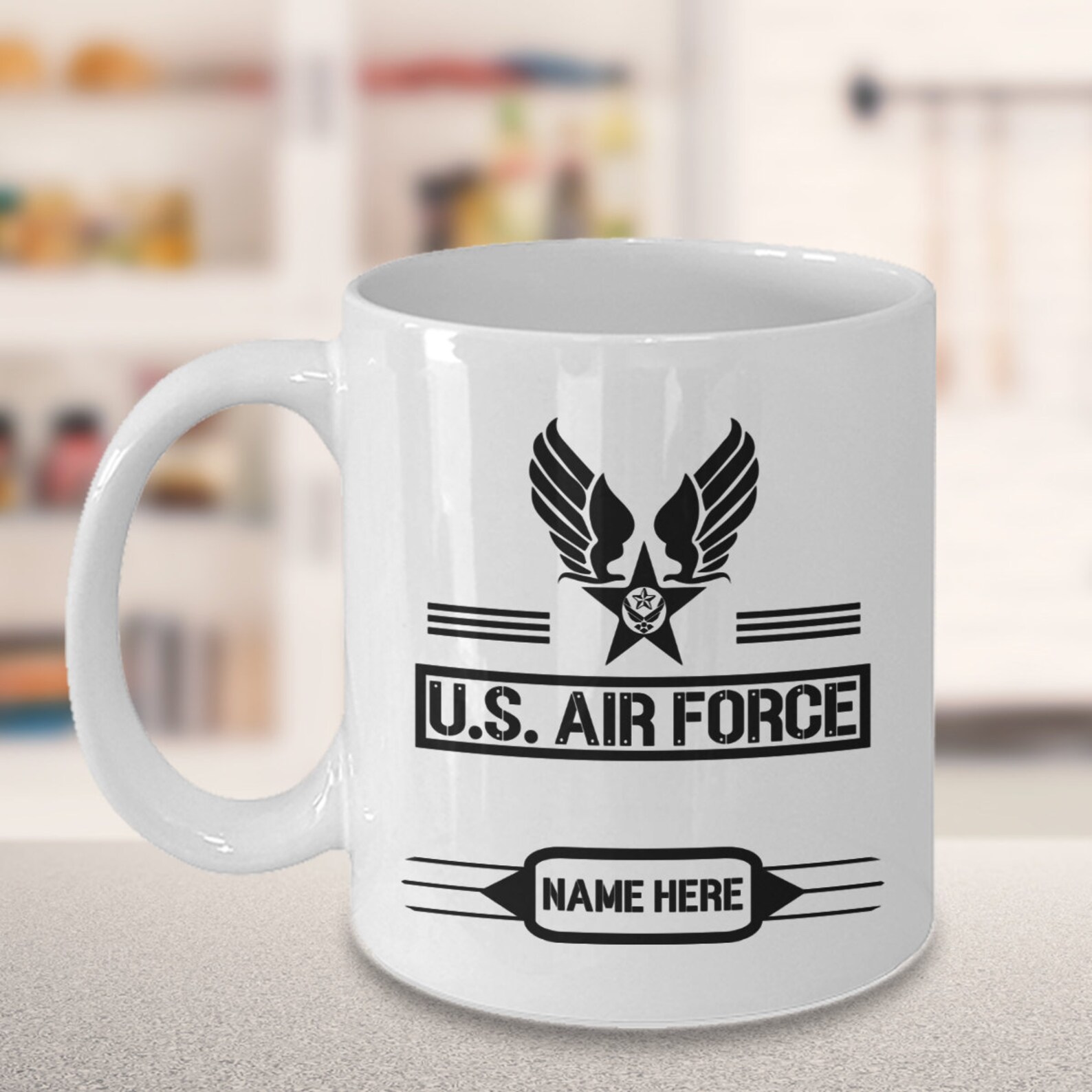 Personalized Air Force Coffee Mug U.S Air Force Mug Chief Etsy