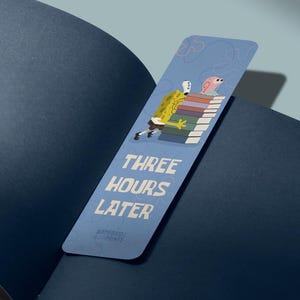 ONE MORE PAGE - Three Hours Later - Book Stack Bookmark - Stack of Books Bookmark - Book Lover Bookmark - Book Club Gift - Gary - Wumbo