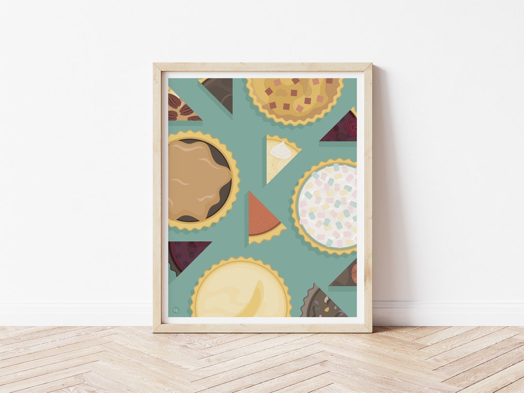 EASY AS PIE Cute Pie Art Waitress Gift Waitress Movie Poster