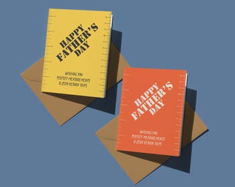 DIY - Funny Father's Day Card - Construction Father's Day Card - Funny Dad Card - Dad Project - Hardware Store - Tape Measure - Home Depot