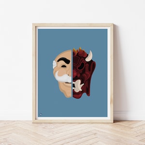 MR ROBOT - FSociety - Dark Army - Mask - Mr Robot TV Show - Mr Robot Print - Elliot Alderson - Tv Poster - Mr Robot Gift - Modern Wall Art