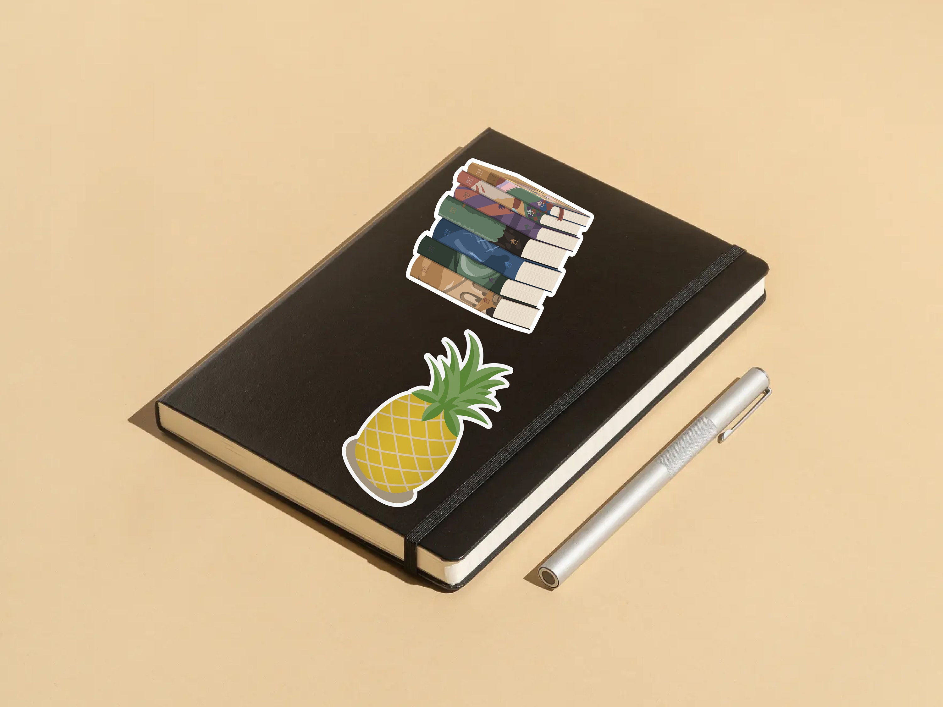 BOOK STACK STICKER - Book Series - Stack of Books Sticker - Book Lover ...