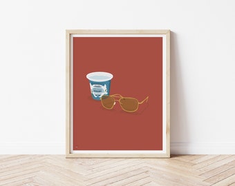 BURN NOTICE POSTER - Minimalist Illustration Print | Tv Poster | Friend Gift | Dorm Room Decor | Modern Wall Art - Multiple Design Options
