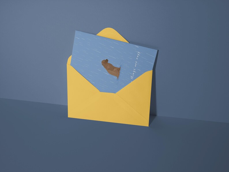 RUFF - Sympathy Card - Grief Support Card - Friend Card - Thinking of You - Breakup Card - Pet Loss Card - Here for You - Divorce Card image 5