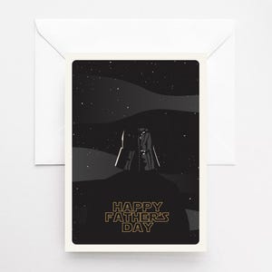 I Am Your Father - Vaderdagkaart - Tatooine - Luke - A New Hope - Star - Space - Sith - Empire - Sci-Fi Art - Mos Eisley - Binaire zonsondergang