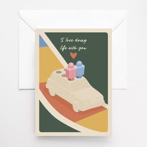 I Love Doing Life with You - Custom - Valentine's Card - Card for Husband - Card for Wife - LGBTQ - Love Card - Nostalgia - LGBTQ Valentine