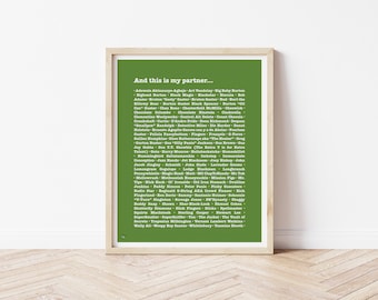 PSYCH - GUS&#39; NICKNAMES - Psych Tv Show - Psych Print - Tv Poster - Psych Gift - Burton Guster - Modern Wall Art