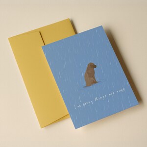RUFF - Sympathy Card - Grief Support Card - Friend Card - Thinking of You - Breakup Card - Pet Loss Card - Here for You - Divorce Card image 6