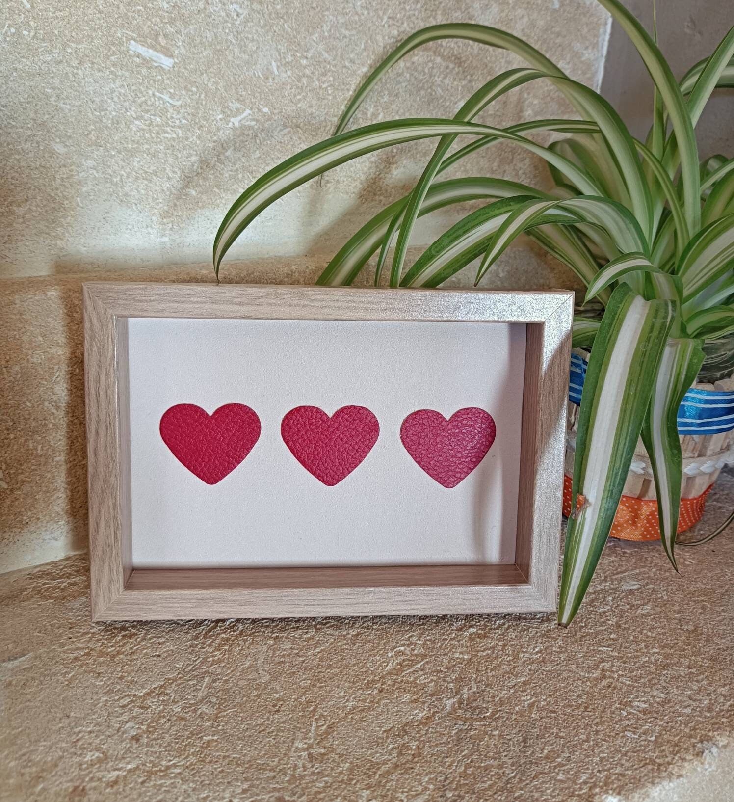 Cadre Trio de Coeurs - Saint Valentin Amoureux Love