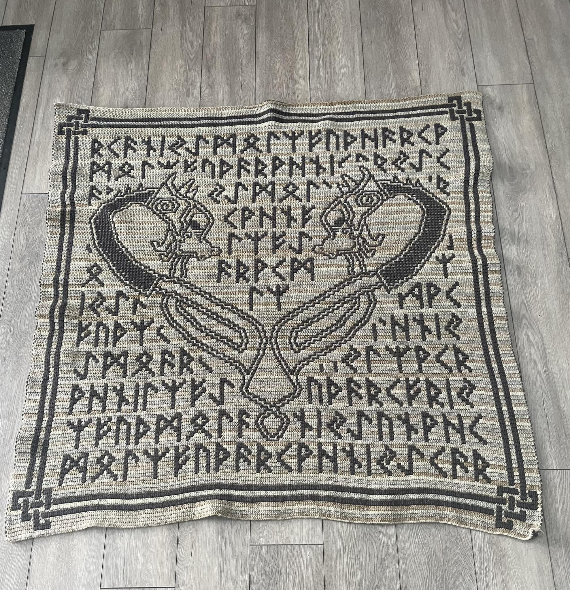 Crochet Runes Viking Runes Blanket Crochet Pattern (PDF Pattern) - Etsy