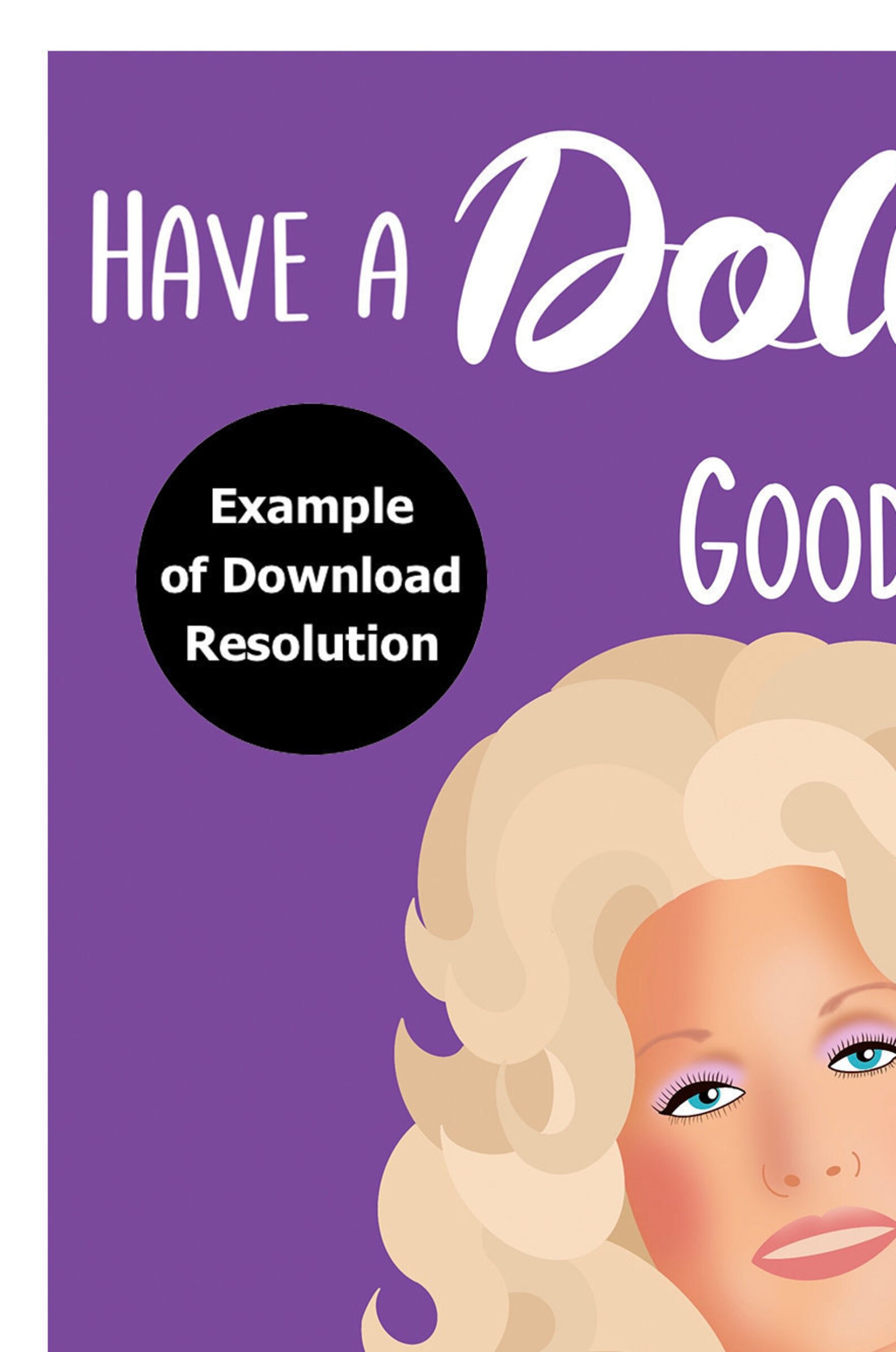 Dolly Parton Birthday Card, Have a Dolly Good Birthday Digital Card