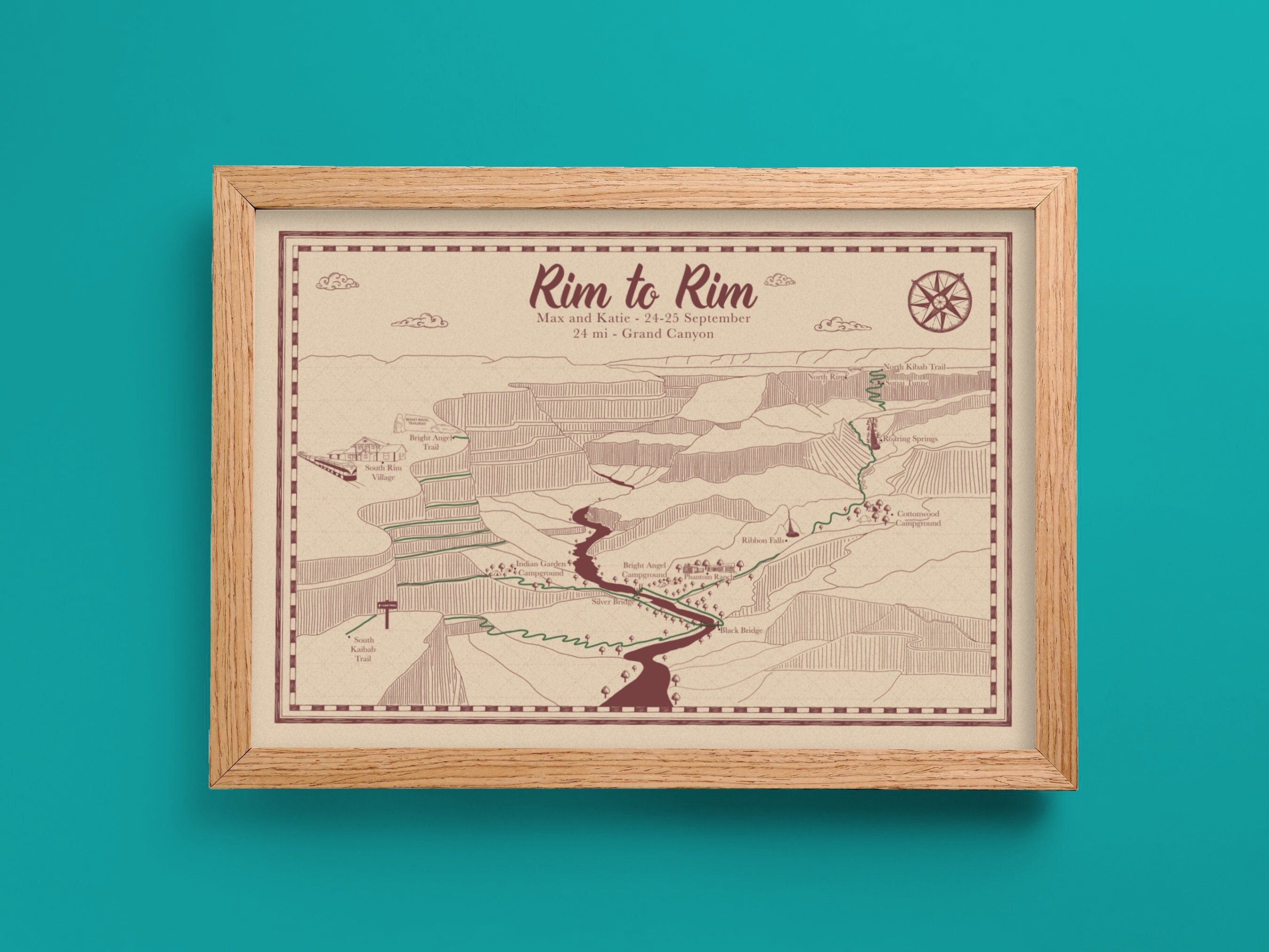 Rim to Rim Trail Map Illustrated - Il Fullxfull.4562368204 35n3 