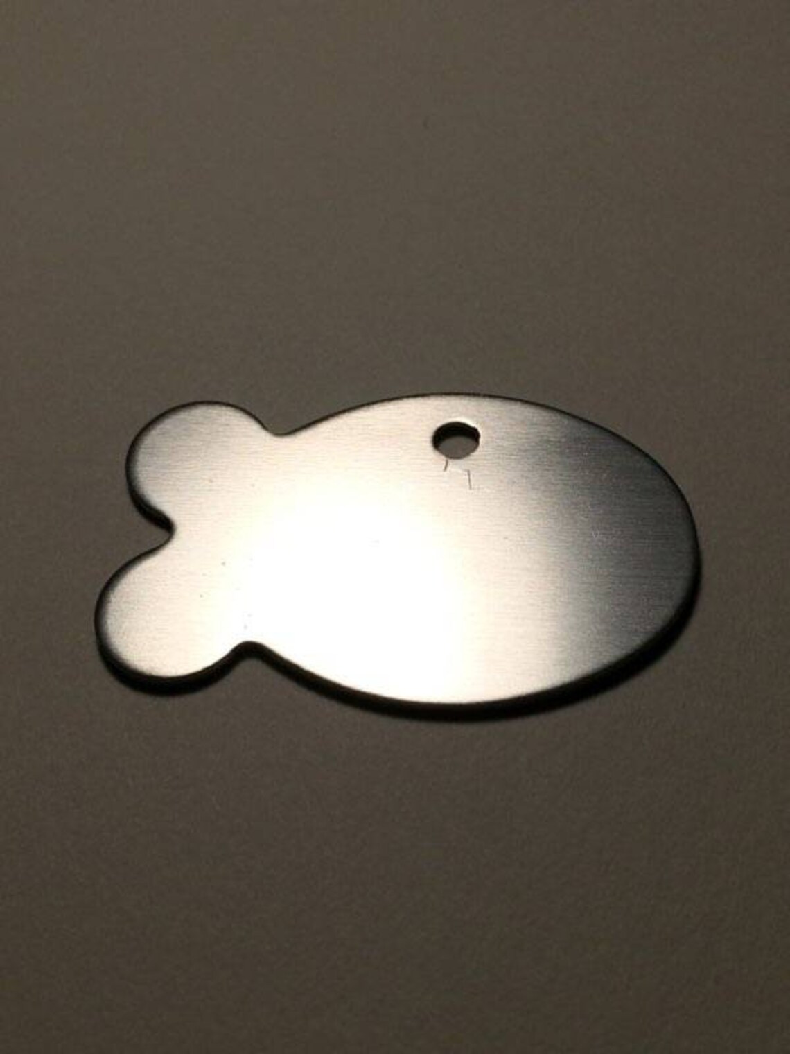 Fish Shaped Pet Tag / Custom Cat Name Tag / Metal Stamped Pet Etsy