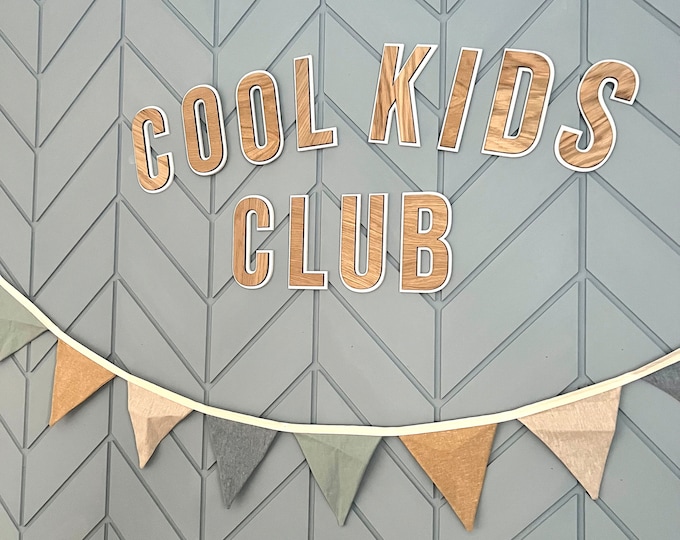 Cool Kids Club Sign | Kids Wall Decor | Playroom Wall Sign | Playroom ...