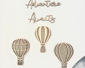 Adventure Awaits | Rattan Hot Air Balloon | Playroom inspo | Nursery Inspo | Baby Boy | Playroom Wall Quote | Baby Girl
