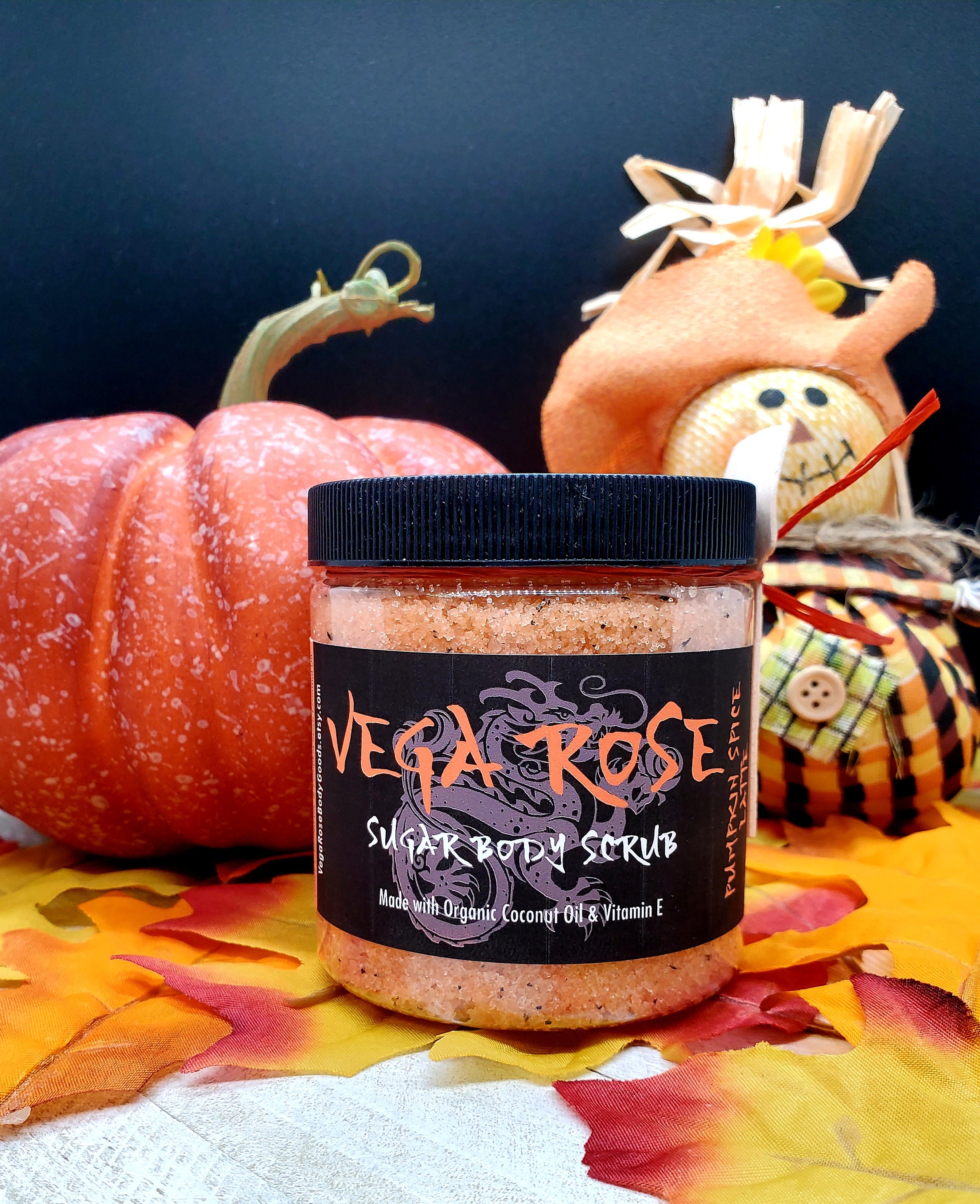 Pumpkin Spice Latte Sugar Scrub with Organic Coconut Oil | Etsy