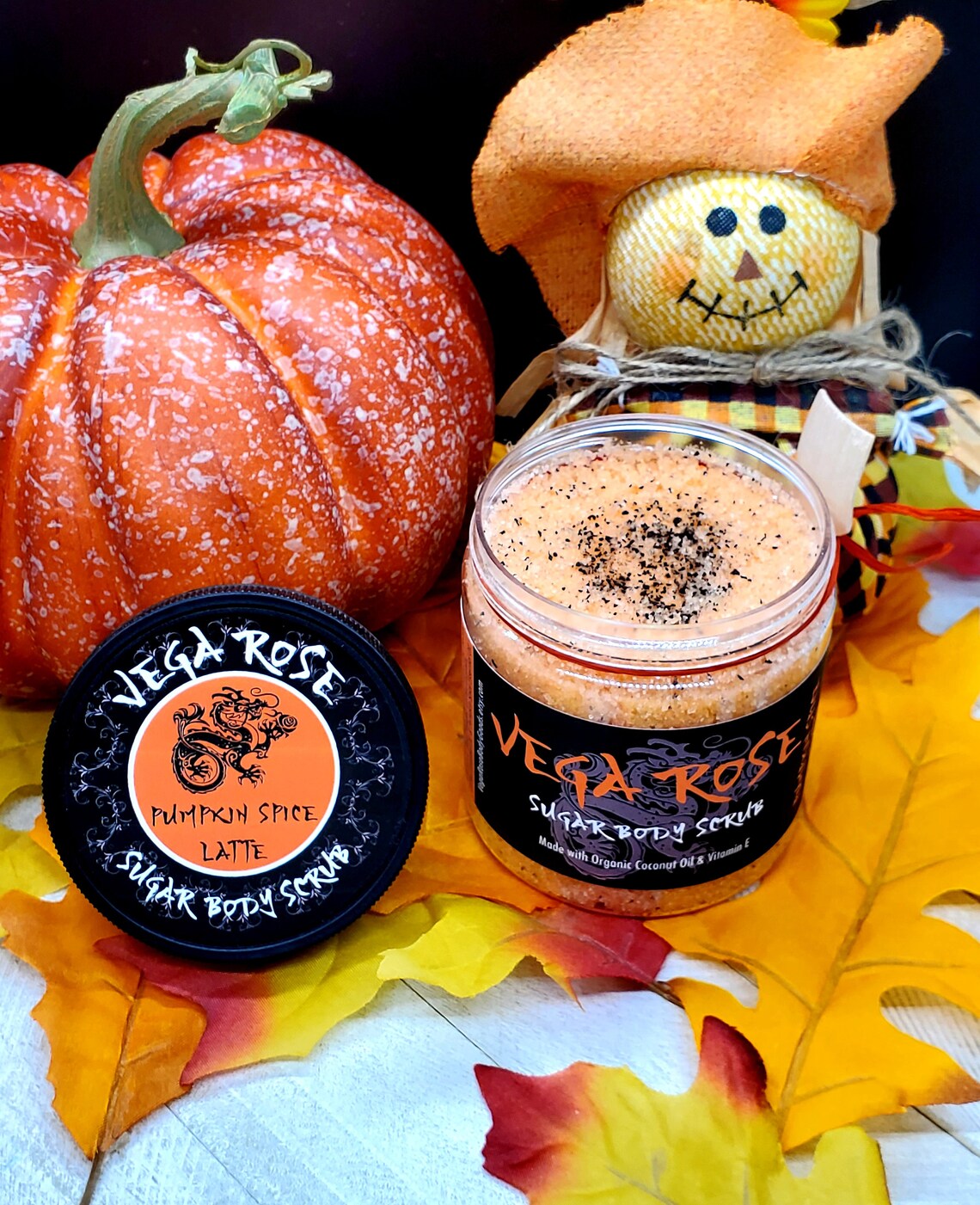 Pumpkin Spice Latte Sugar Scrub with Organic Coconut Oil | Etsy