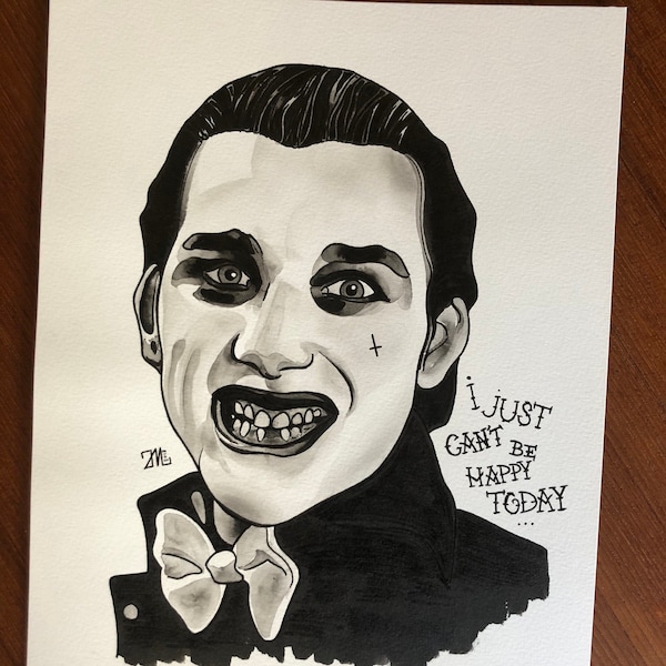 Dave Vanian from The Damned Painting