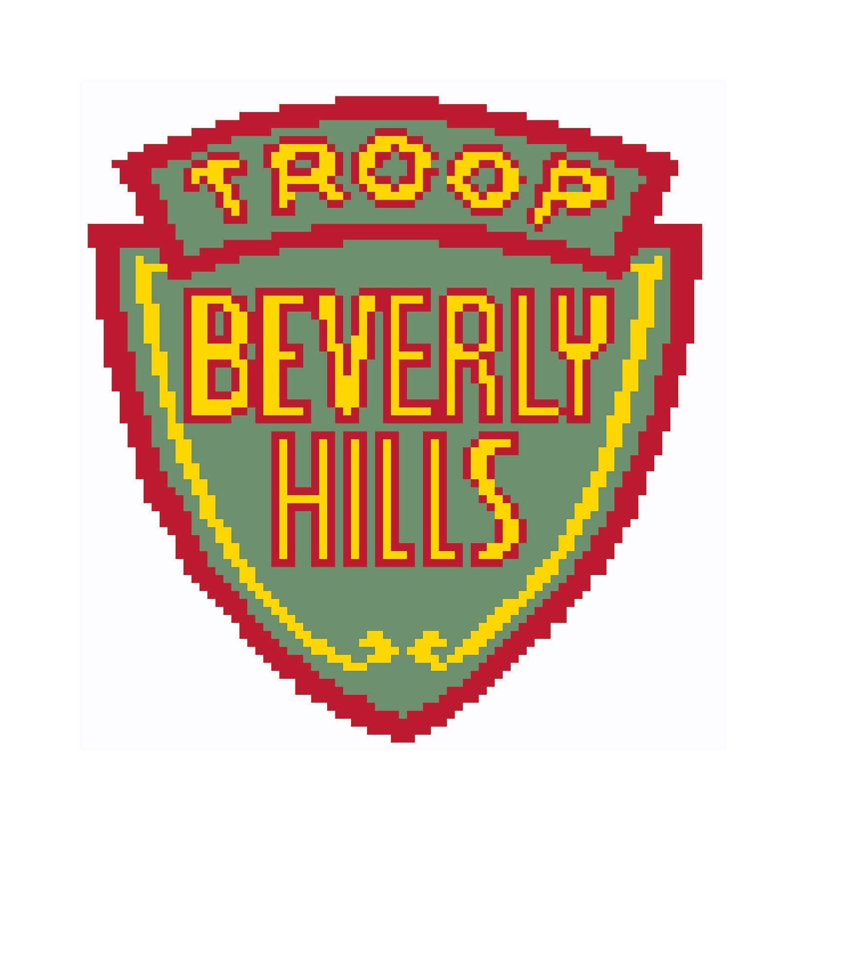 Troop Beverly Hills Needlepoint Canvas