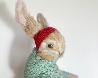 Hand-Knitted Bunny |Bunny Doll| Soft toy bunny| Easter Bunny knitted | Artisan Bunny | Interior toy | Peter Rabbit