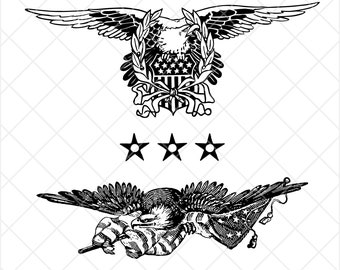 American Eagle SVG : graphiques vectoriels clip art USA (téléchargement numérique)