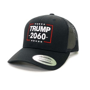 TRUMP 2060 Embroidered Trucker Cap - USA Made, TRUMP 2028