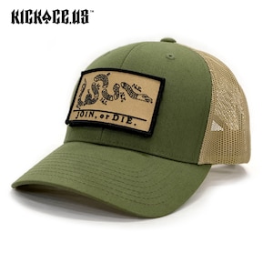 US Retro Trucker Mesh Back Cap with Join, or Die Patch.