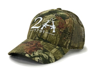 Casquette Mossy Oak Pro Camo 2e amendement avec dos en résille