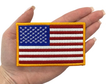 Grand écusson brodé drapeau américain (4 pi x 2,5 po.)