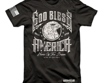 God Bless America T-shirt: Patriotic Eagle Graphic Tee