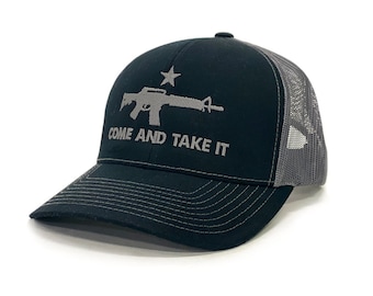 Vieni e prendilo. Cappello da camionista snapback in rete