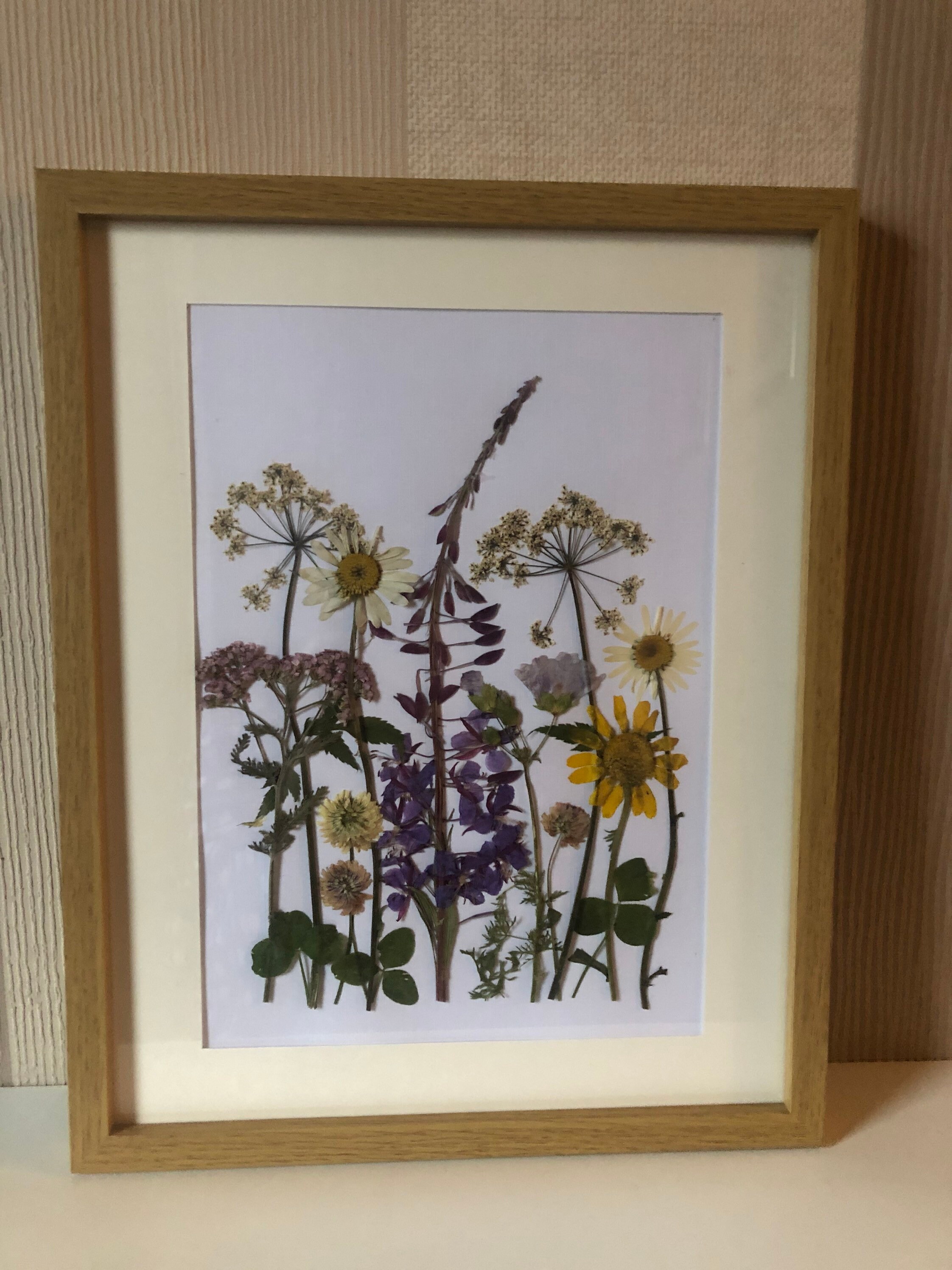 etsy pressed flower frame