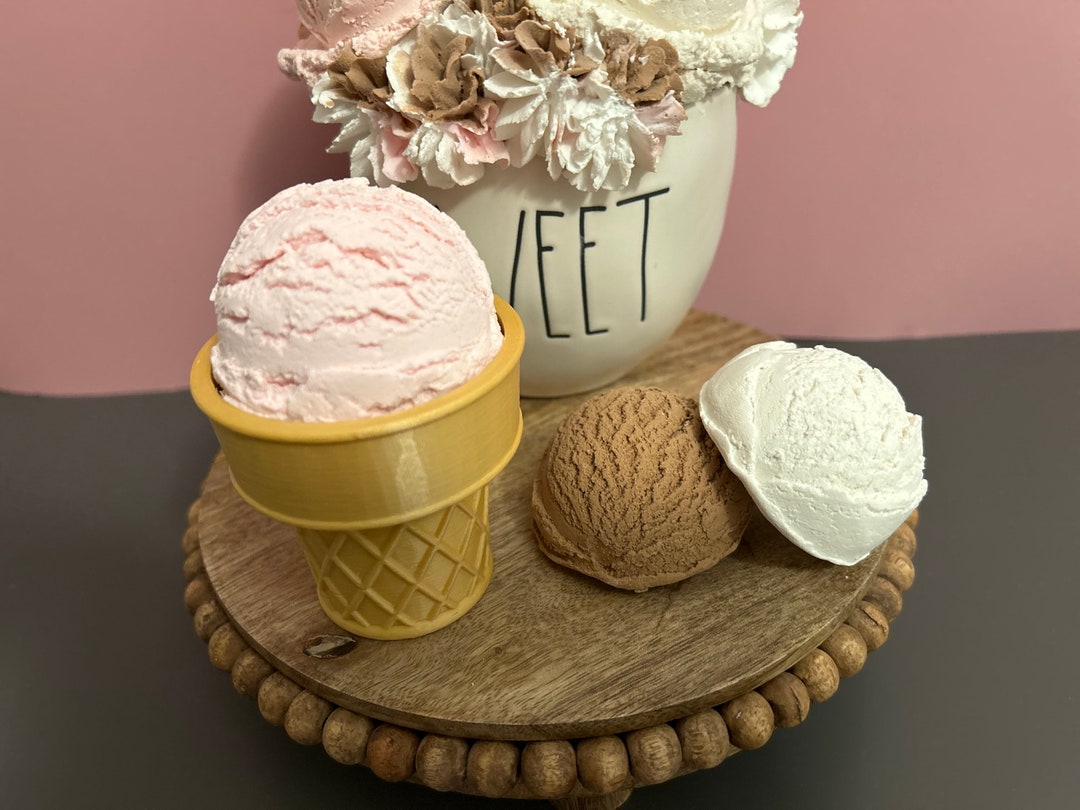Ice Cream Scoop Playset, Screen Free Activities, Faux Ice Cream, Fake ...
