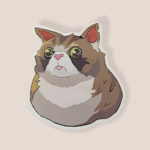 Valorant (Cat) glossy vinyl waterproof sticker - Custom stickers, Cat sticker, Cute, Kawaii