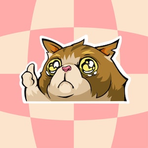 Valorant Crying mance spray glossy sticker, Video game, stickers